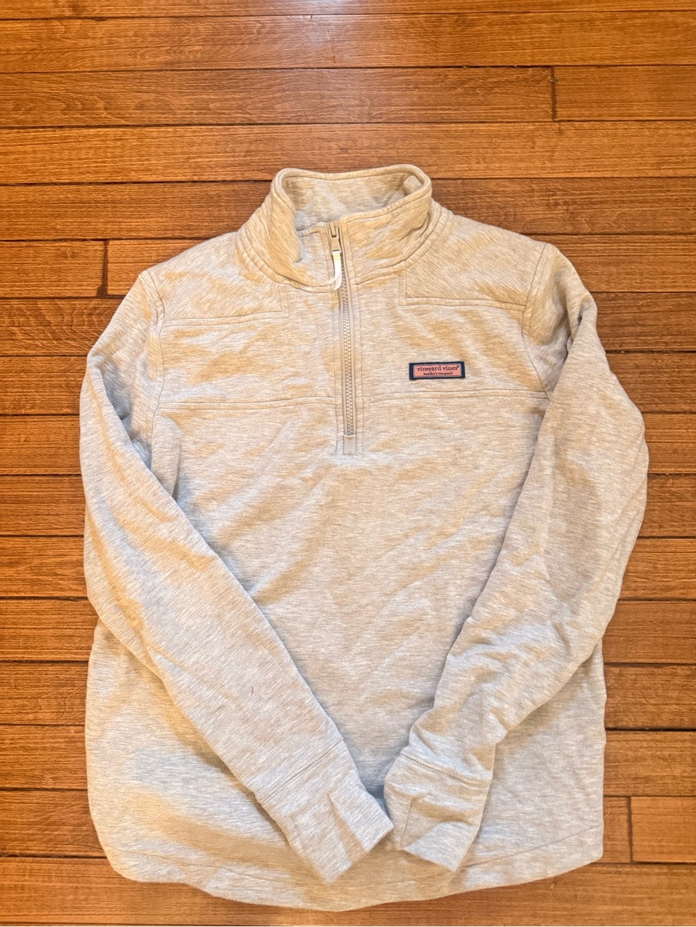 Vineyard Vines Light Heather Gray Half-Zip Pullover